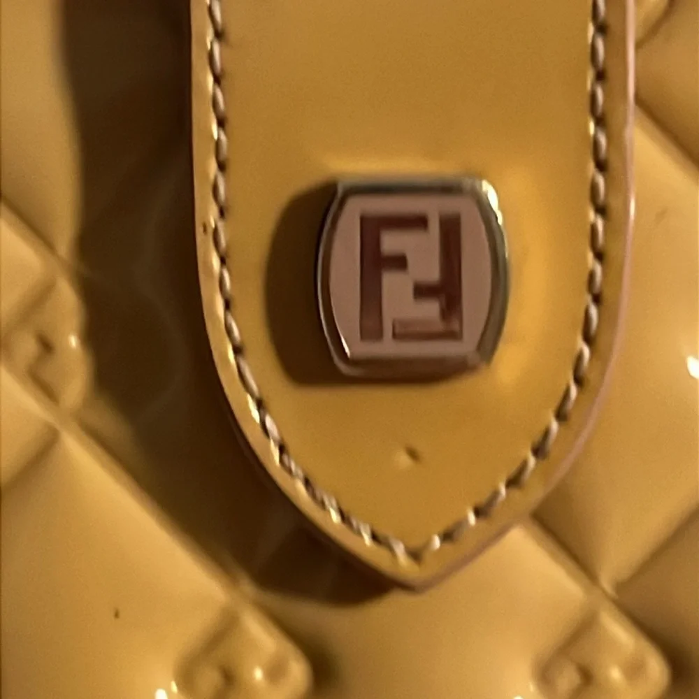 Fendi Quilted Tan Tablet Sleeve